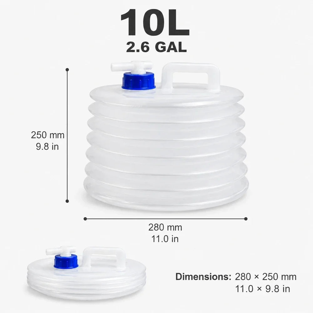 Foldable Water Storage Container with Tap