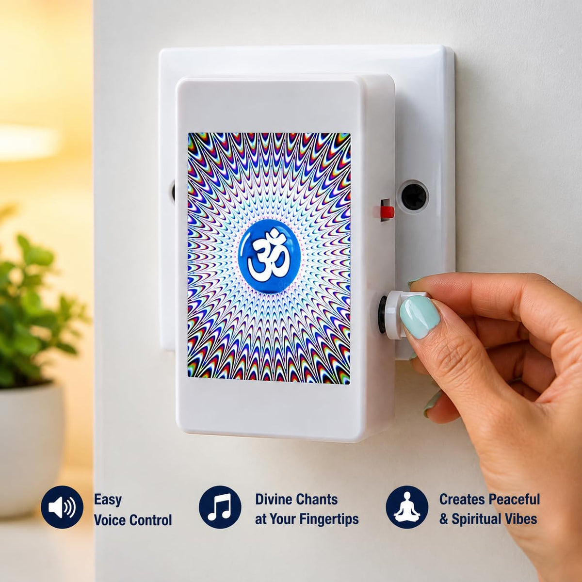 32 in 1 Mantra Chanting Box – Electric Om Device for Home | Gayatri Mantra, Ganesh Stuti | Meditation & Positive Energy