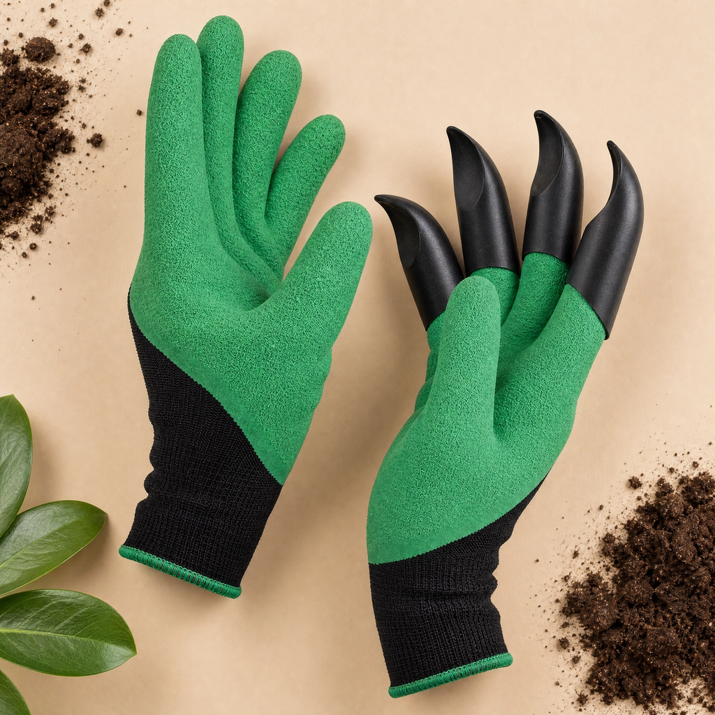 Garden Genie Claw Gloves – Digging & Planting Gloves for Home Garden